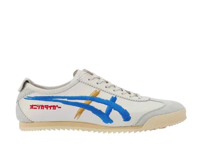 オニツカタイガー メキシコ66 デラックス "ホワイト/ディレクトワールブルー"