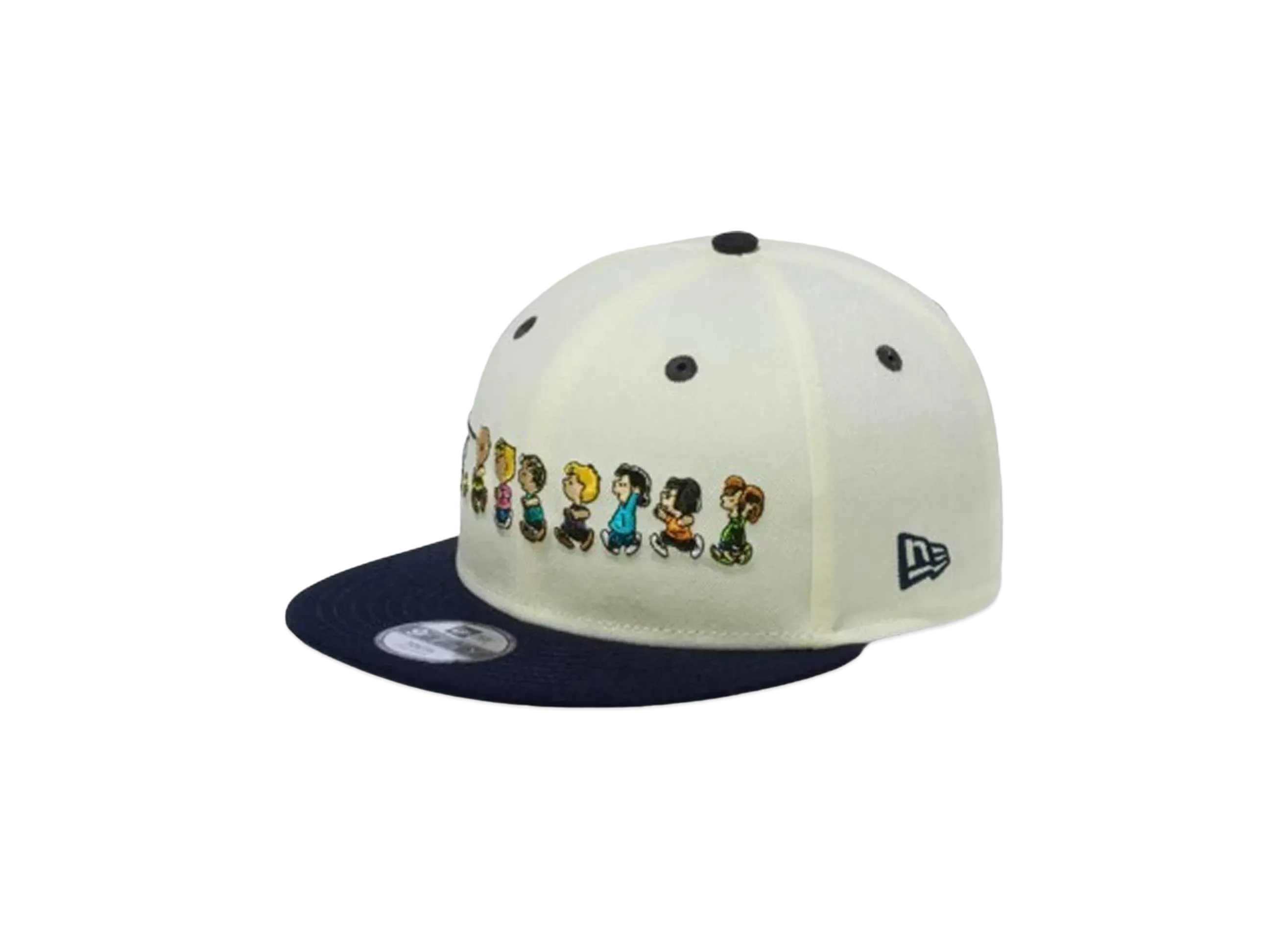 NEW ERA x PEANUTS Youth 9Fifty Peanuts Friends Visor "Chrome/White"