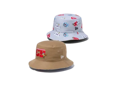 NEW ERA x PEANUTS Bucket 01 Reversible Charlie Brown "Khaki"