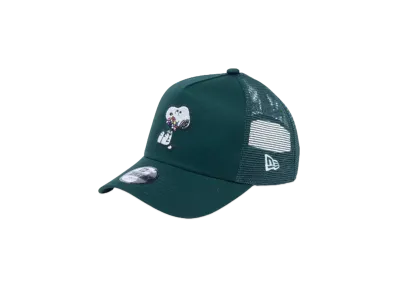 NEW ERA x PEANUTS Youth 9Forty A-Frame Tracker Snoopy "Dark Green"