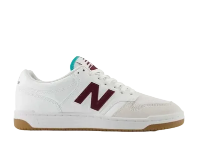 New Balance 480 "White/Burgundy"