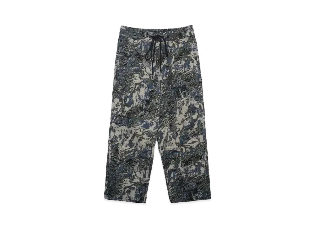 A GOOD BAD INFLUENCE Digital Camo Cargo Pants "BLACK GREEN"