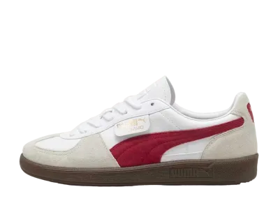 Puma Palermo Leather "Puma White/Vapor Gray/Club Red"