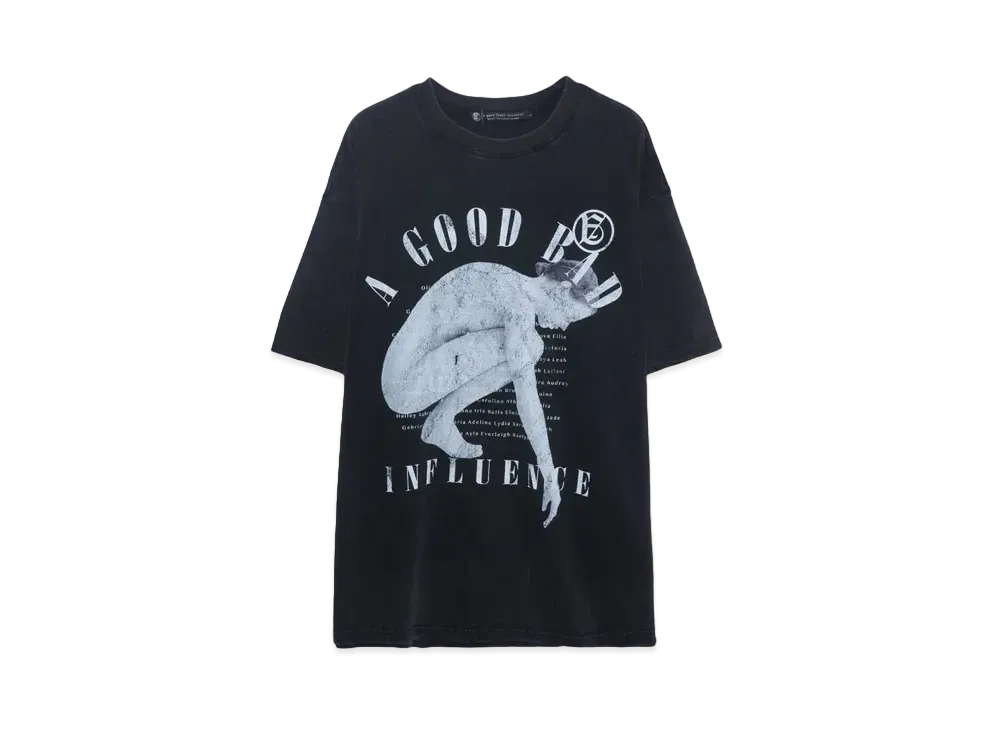 A GOOD BAD INFLUENCE THE GIRL T-SHIRT "BLACK"