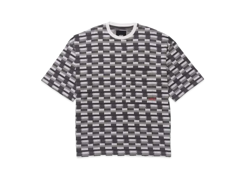 VANS TDC Yarn Dyed SS Tee Shirt "Marsh Grey Stripe"
