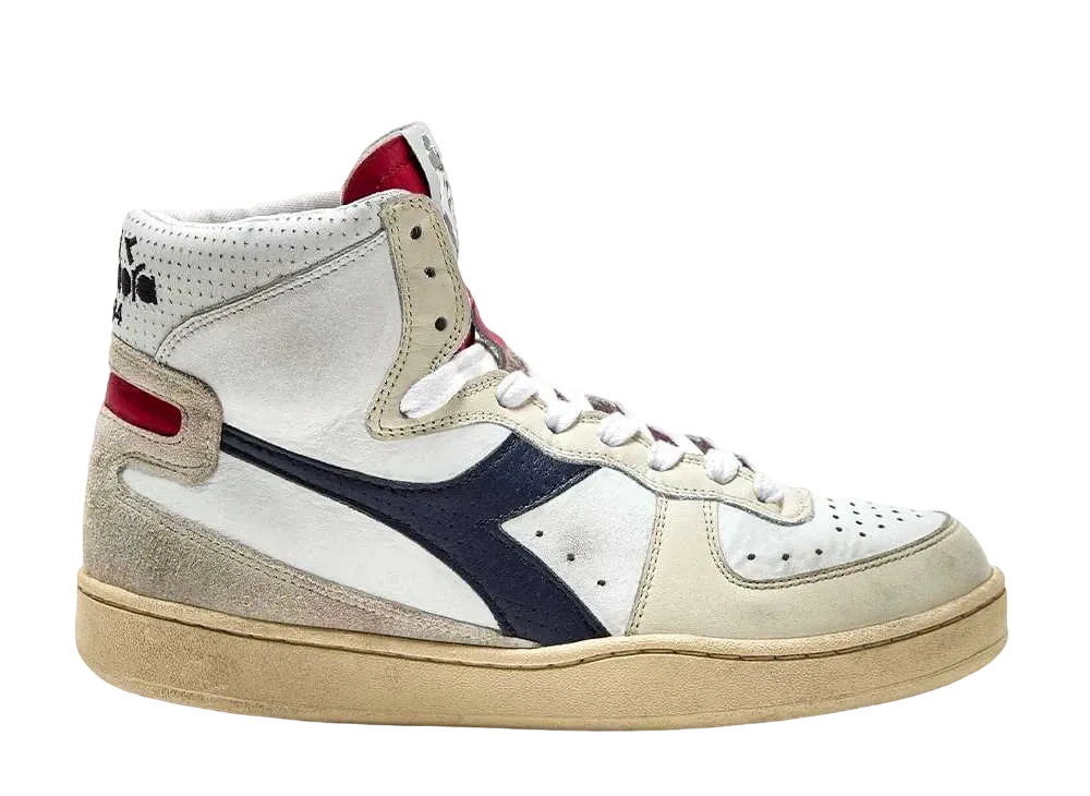 ディアドラ マイバスケット パンチド イタリアX ディノ・メネギン "ホワイト/ポンペイレッド"