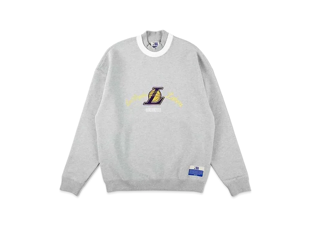 ウィンダンシー x NBA ダブル ネック スウェット シャツ "ロサンゼルス レイカーズ"