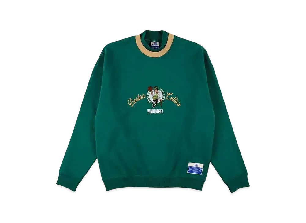 WIND AND SEA x NBA Double Neck Sweat Shirt "Boston Celtics"