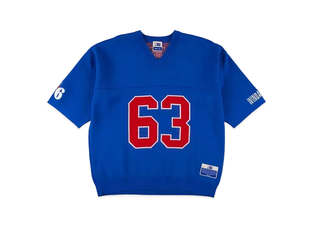 ウィンダンシー×NBAセルティックス　半袖ニット　M Mitchell&Ness NBA ラリー・バード ボストン・セルティックス