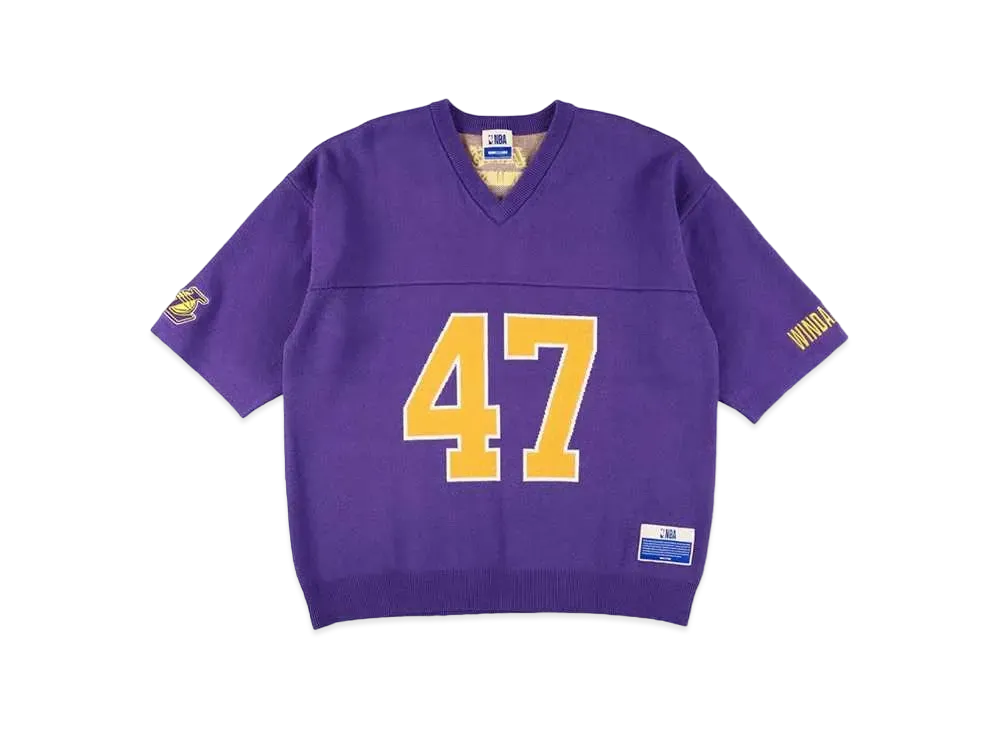 WIND AND SEA x NBA Jaquard S/S Knit "Los Angeles Lakers"