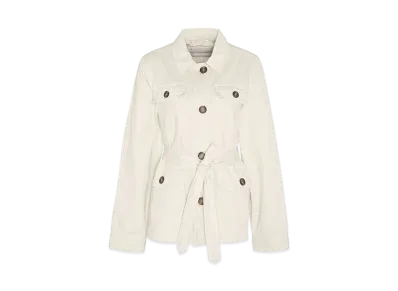 Barbour Tilly Cotton 4-Pocket Safari Jacket "Cream"