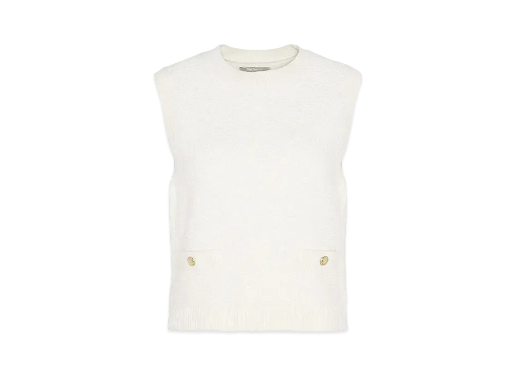 Barbour Charlene Knit Vest "White"