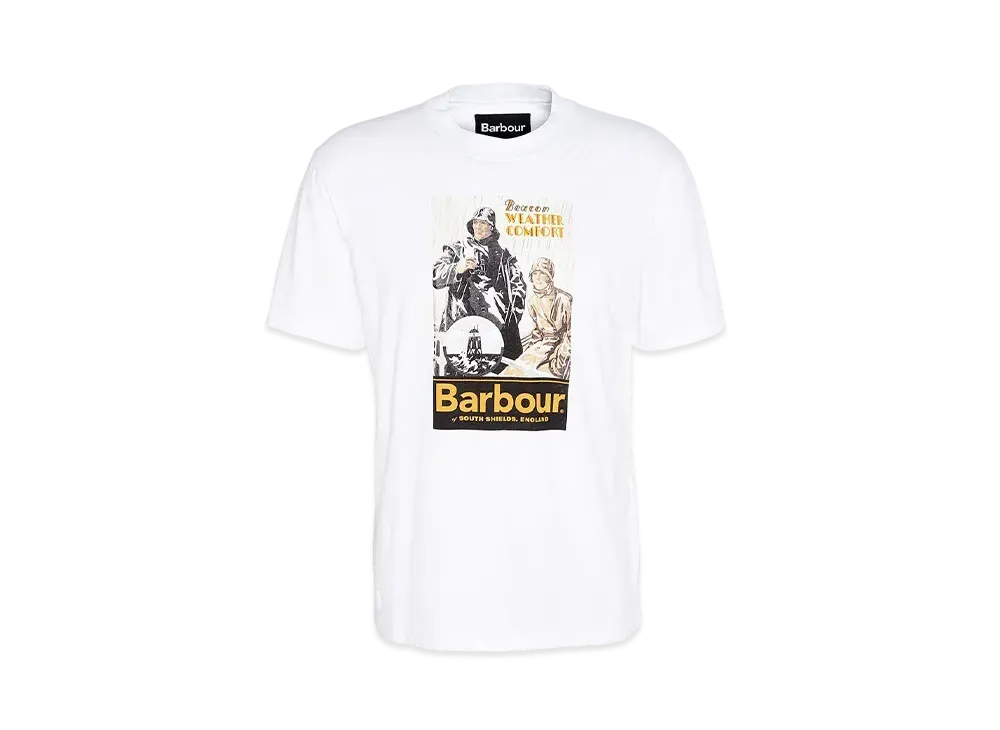 Barbour Archive Graphic Relaxed Fit T-Shirt (Weather Comfort) "White"