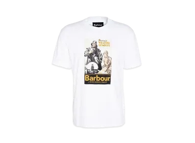 Barbour Archive Graphic Relaxed Fit T-Shirt (Weather Comfort) "White"