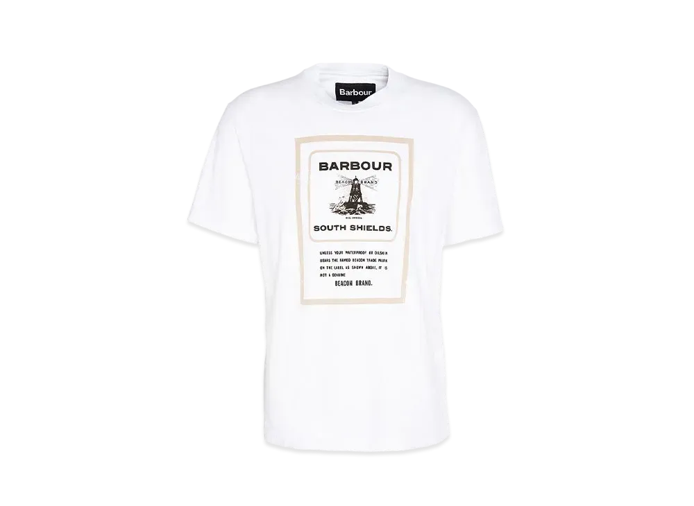 Barbour Archive Graphic Relaxed Fit T-Shirt (Beacon) "White"