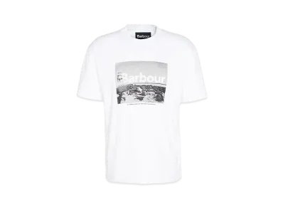 Barbour Archive Graphic Relaxed Fit T-Shirt (Groyne) "White"