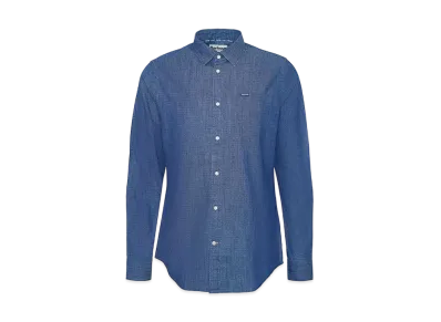 Barbour Bowley Fine Print Regular Collar Shirt (Tailored Fit) "Light Blue"