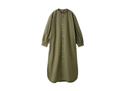 Barbour Japan Limited Stand Collar Shirt Dress (Oversized Fit) "Olive"