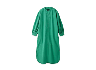 Barbour Japan Limited Stand Collar Shirt Dress (Oversized Fit) "Green"
