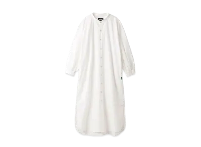 Barbour Japan Limited Stand Collar Shirt Dress (Oversized Fit) "White"