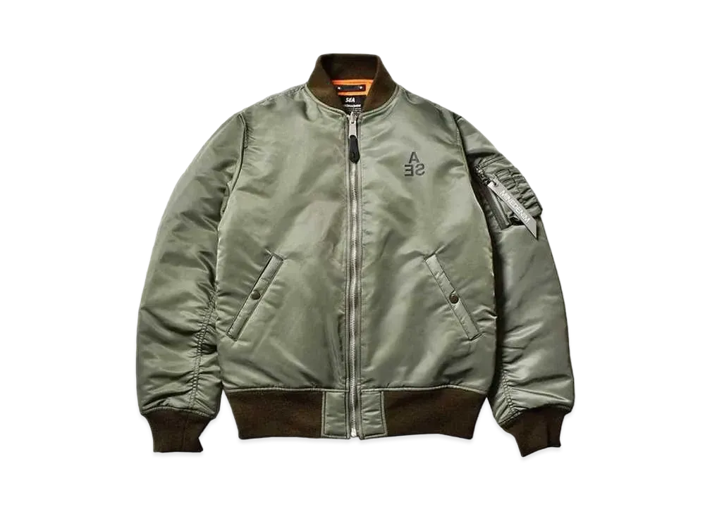 WIND AND SEA x MINEDENIM Reversible MA-1 "Olive"