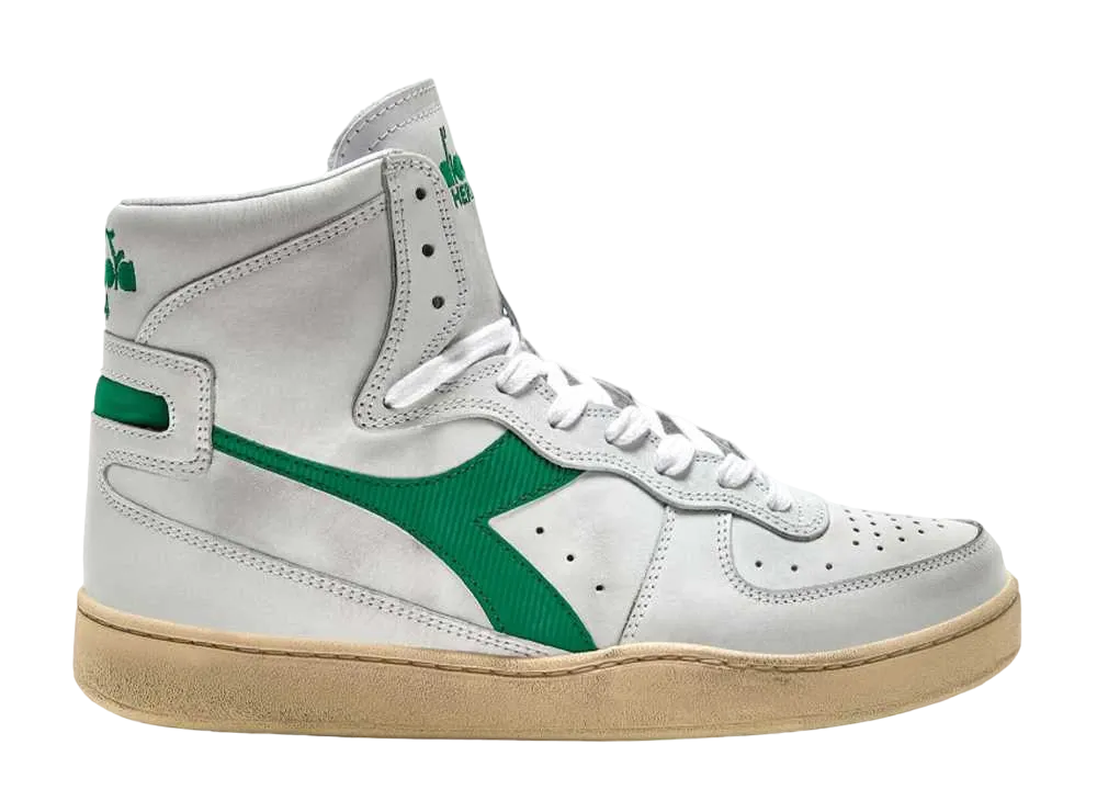 DIADORA Mi Basket Used "White/Verdant Green"