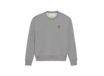 AMI PARIS Classic Fit Sweat Shirt "Heather Gray"