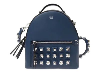 FENDI Leather Backpack "Blue"