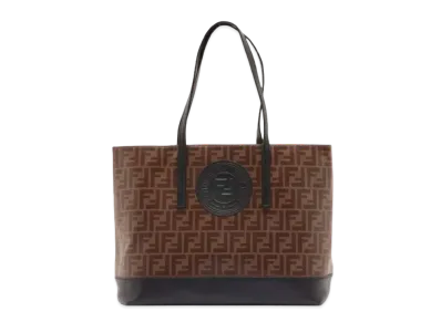 FENDI Zukka Pvc Tote Bag "Brown"