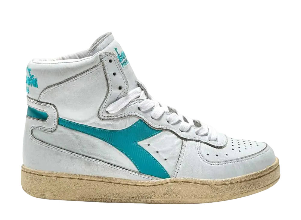 DIADORA Mi Basket Used "White/Aqua"