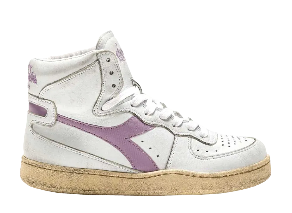 DIADORA Mi Basket Used "White/Lavender Mist"