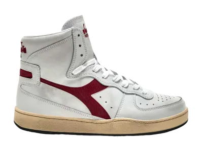 DIADORA Mi Basket Used "White/Garnet"