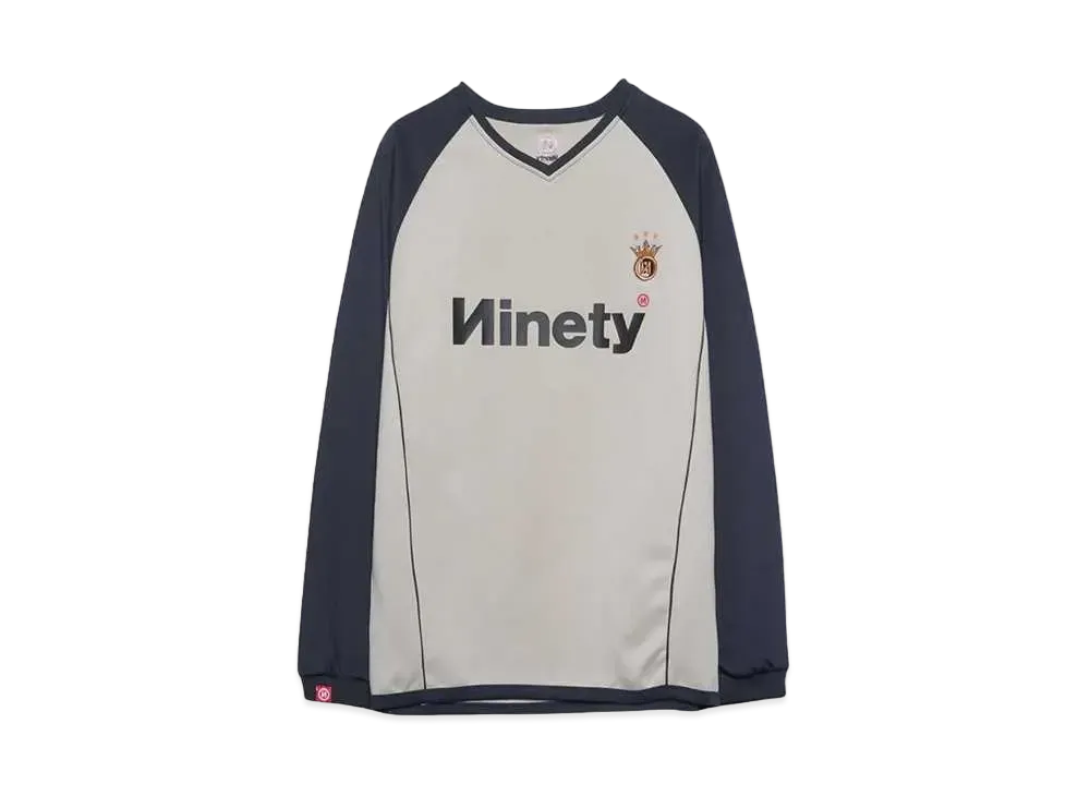 9090 King Emblem Game LS Tee "Ivory"