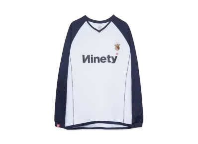 9090 King Emblem Game LS Tee "White"