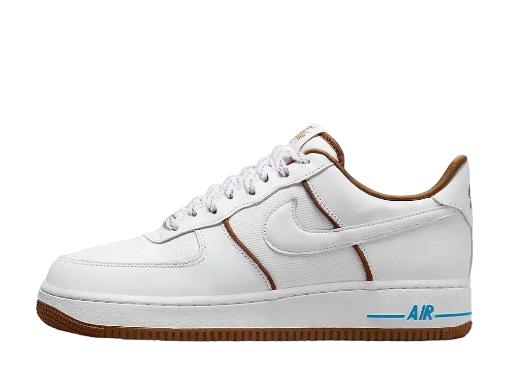 ナイキ エアフォース1 ロー "ホワイト/ライトブリティッシュタン/フォトブルー"