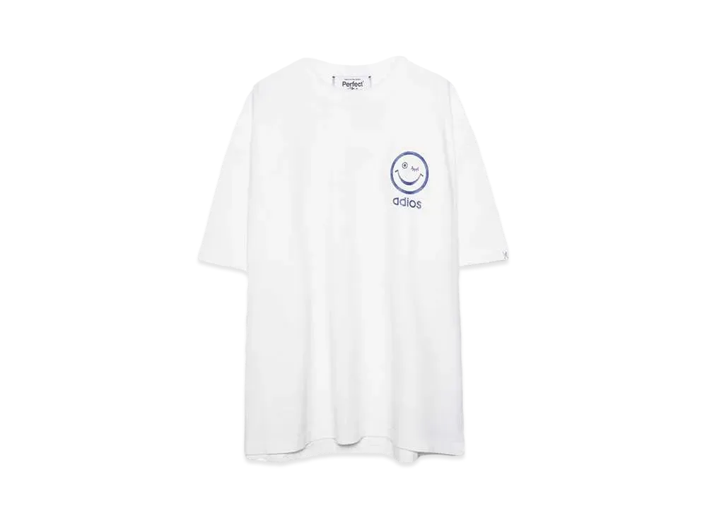 Perfect ribs (RELAX NO PROBLEM) Basic Short Sleeve T Shirts "White"