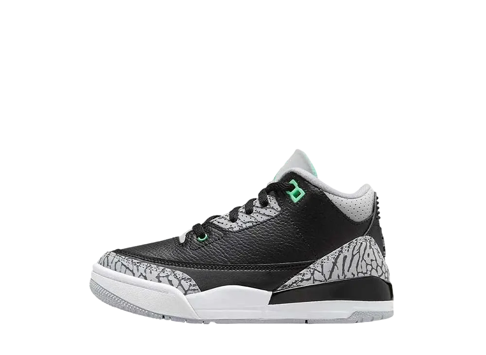 Nike PS Air Jordan 3 Retro "Green Glow"