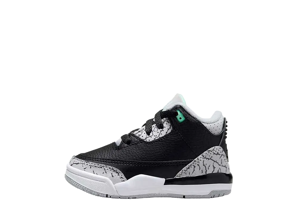 Nike TD Air Jordan 3 Retro "Green Glow"