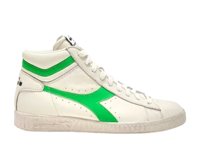 DIADORA Game L High Fluo Waxed "White/DD Green"