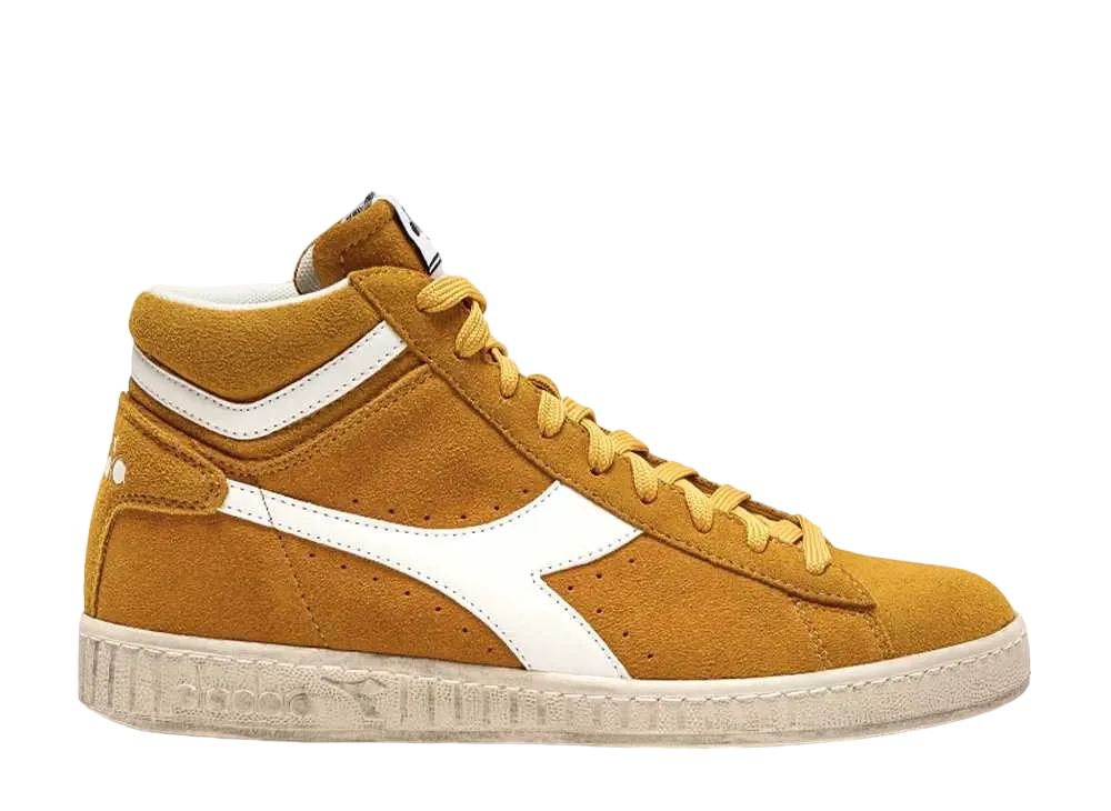 ディアドラ ゲームL ハイ スウェード ワックスド "イエローオークル"