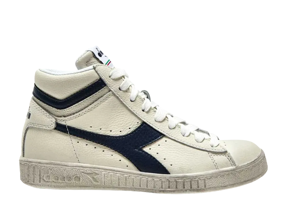 ディアドラ ゲームL ハイ ワックスド "ホワイト/ブルーカスピアンシー"