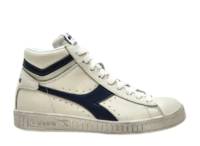 DIADORA Game L High Waxed "White/Blue Caspian Sea"