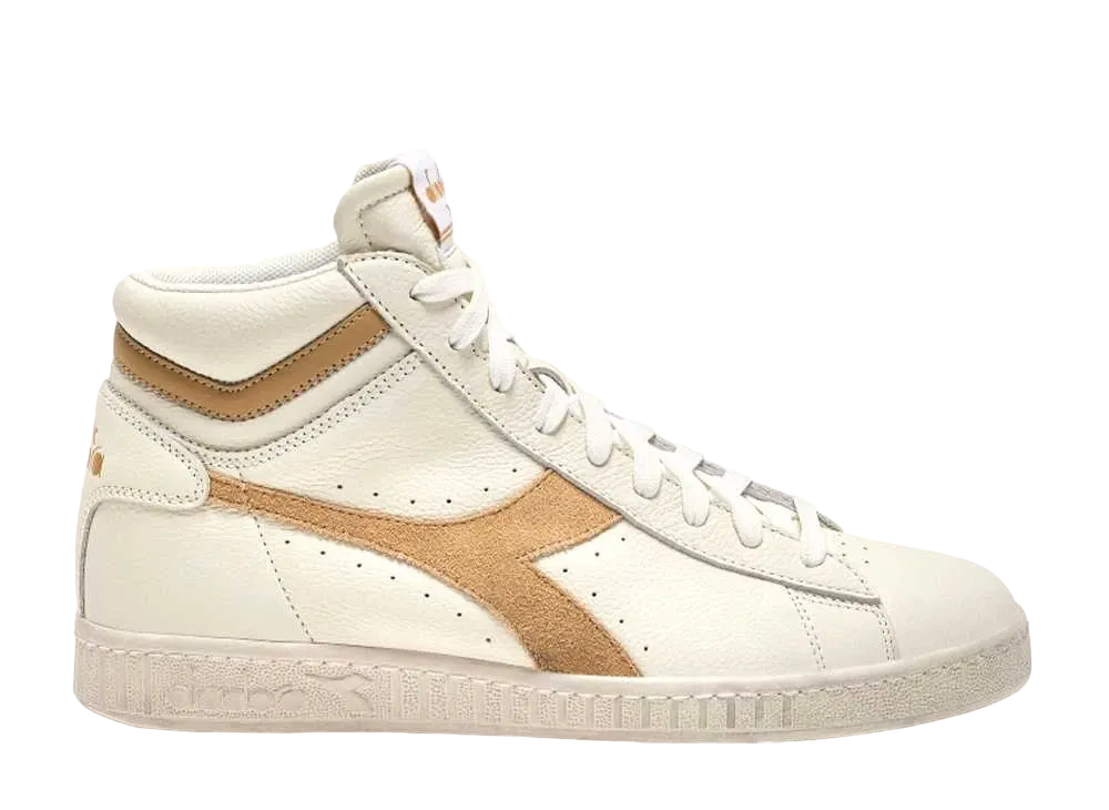 ディアドラ ゲームL ハイ ワックスド スウェード ポップ "ホワイト/ラテ"