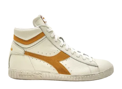 DIADORA Game L High Waxed Suede Pop "White/Calendula"