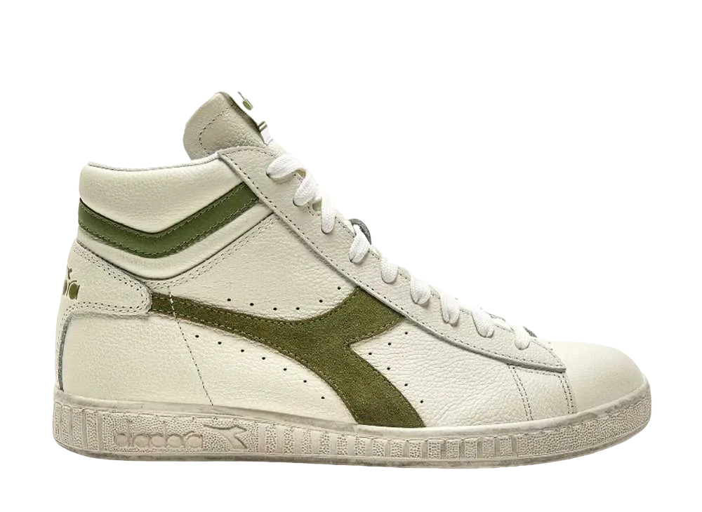 ディアドラ ゲームL ハイ ワックスド スウェード ポップ "ホワイト/ファーン"