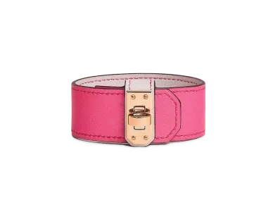 Hermes Kelly Twist Bracelet Small Model "Rose Shocking/Pink Gold"