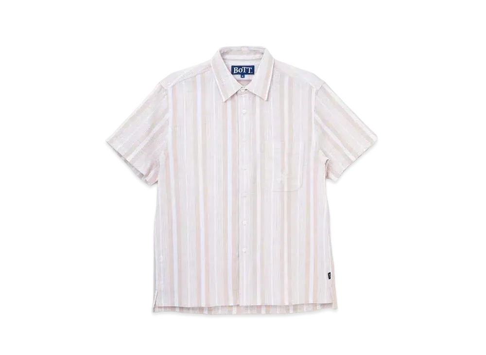 BoTT Jacquard Stripe S/S Shirt "Tan"