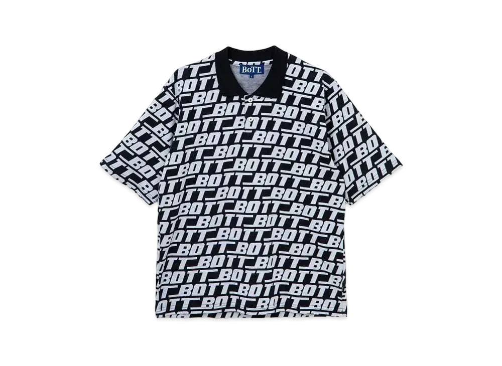 ボット サウンド ロゴ S/S ポロ "ブラック"