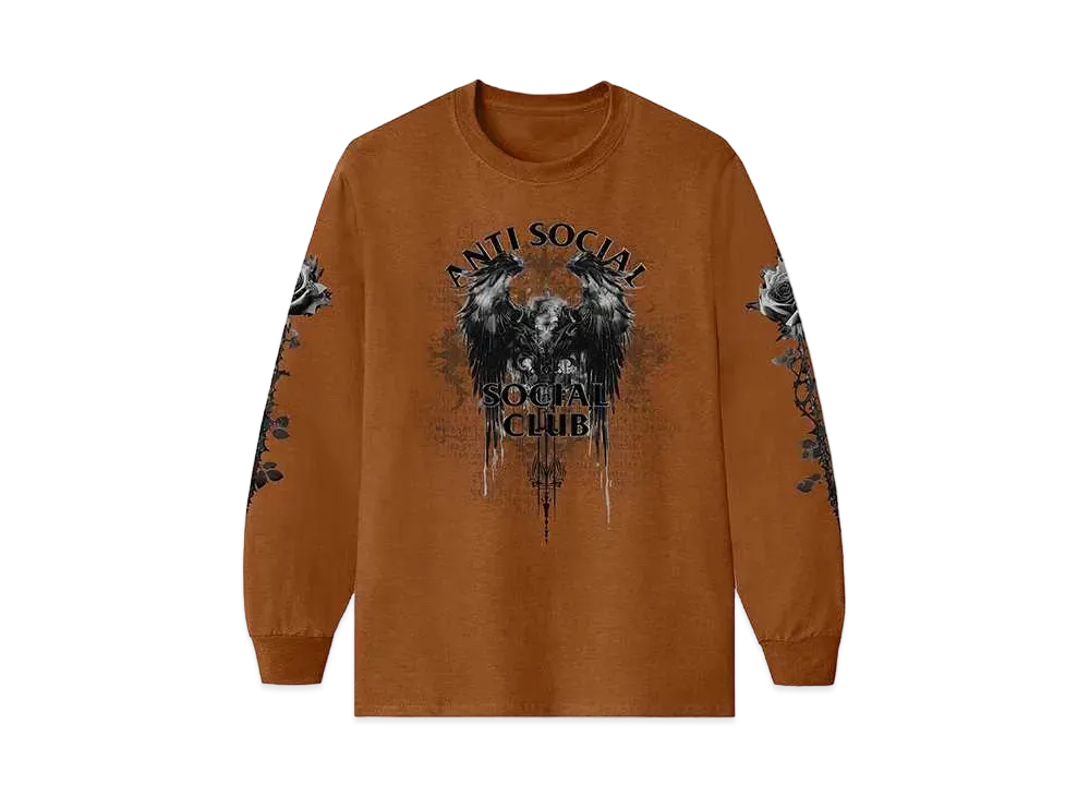 ANTI SOCIAL SOCIAL CLUB Under The Trees Long Sleeve Tee "Texas Orange"