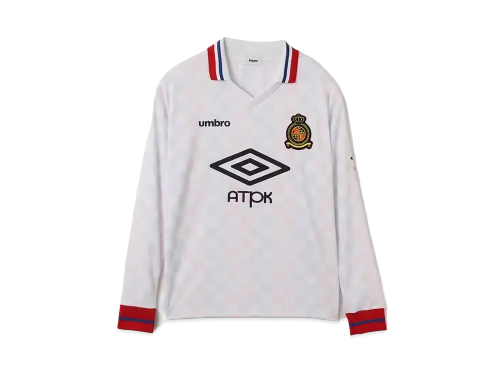 UMBRO x atmos pink Long-Sleeve Jersey "White"